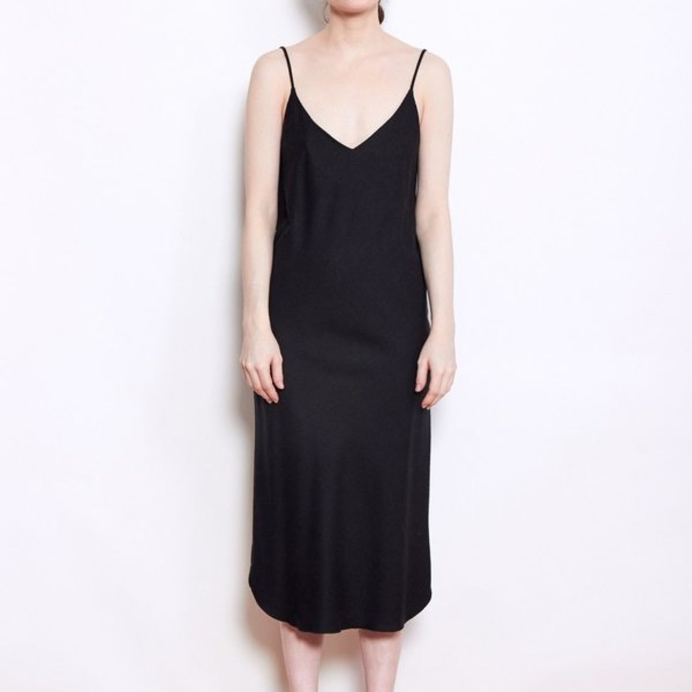 OZMA Silk Noil Slip Dress L